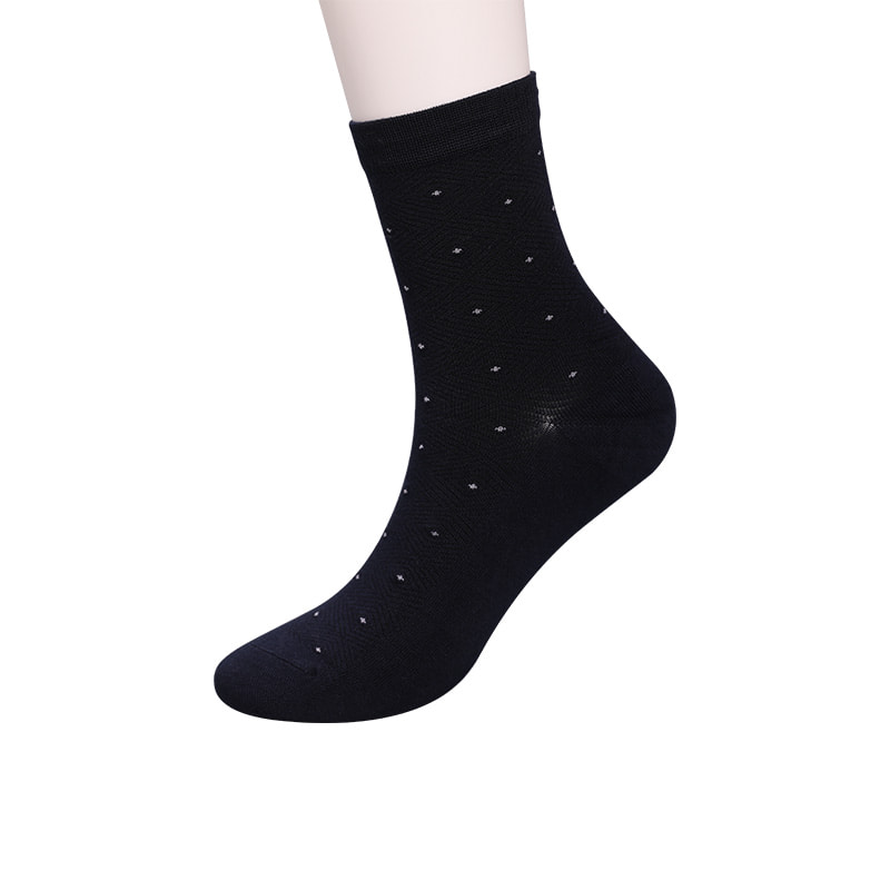 Nylon de soie filé doux enveloppé d'ammoniac, chaussettes jacquard à petits points invisibles en forme de diamant cousues à la main pour hommes épais d'hiver WSD2851