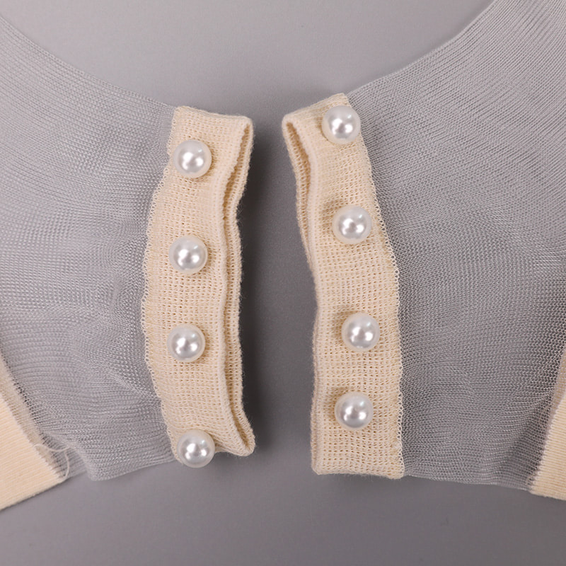 Mode nylon transparent soie coton bas femmes bateau chaussettes haut perle verre cristal soie femmes bateau chaussettes WSD1288