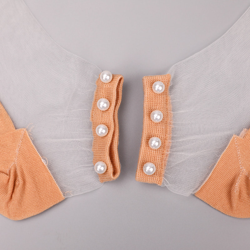 Mode nylon transparent soie coton bas femmes bateau chaussettes haut perle verre cristal soie femmes bateau chaussettes WSD1288