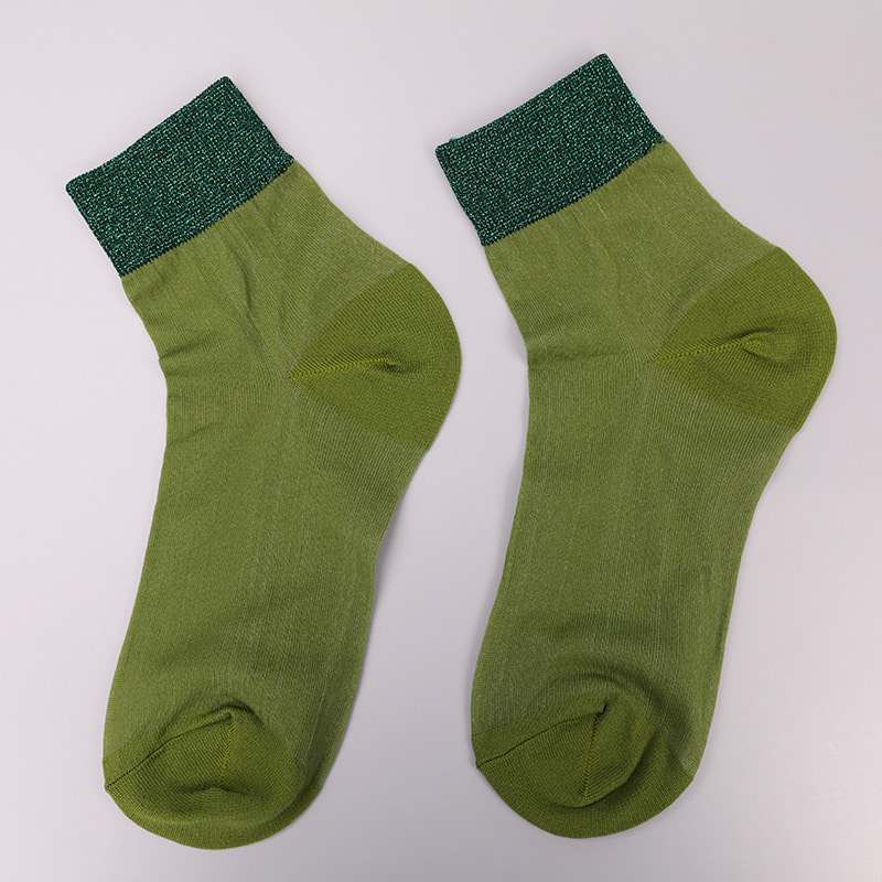 Chaussettes pour femmes en coton et soie en nylon transparent à la mode Chaussettes pour femmes en soie transparente en nylon superfin Chaussettes pour femmes en soie cristal WSD1946