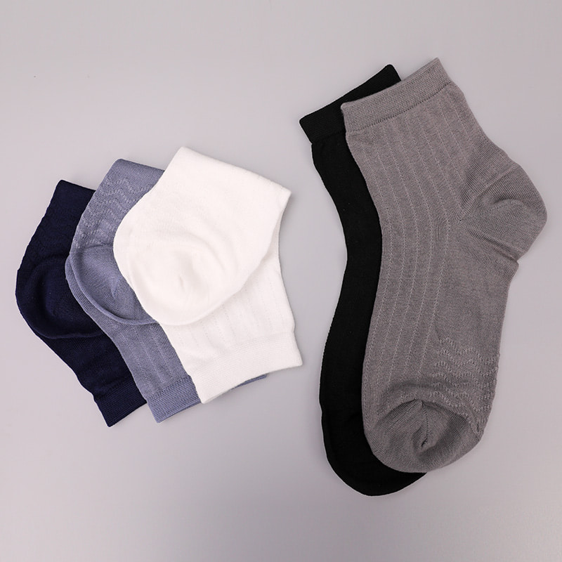 Chaussettes décontractées pour hommes, Collection modale, cercle, rayures verticales, fleurs, douces, cousues à la main, WSD2802