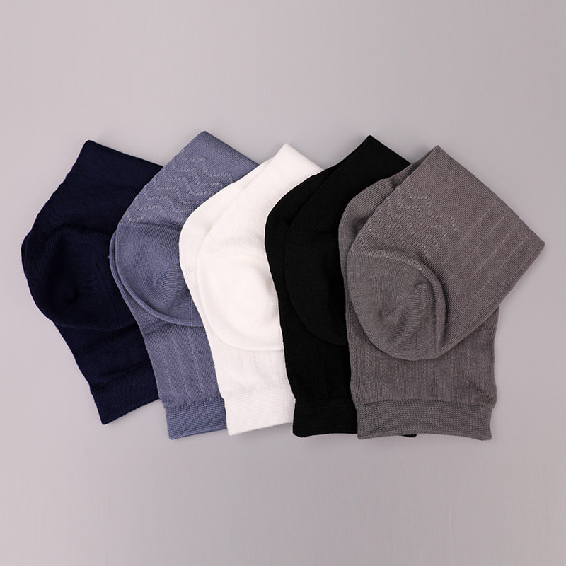Chaussettes décontractées pour hommes, Collection modale, cercle, rayures verticales, fleurs, douces, cousues à la main, WSD2802