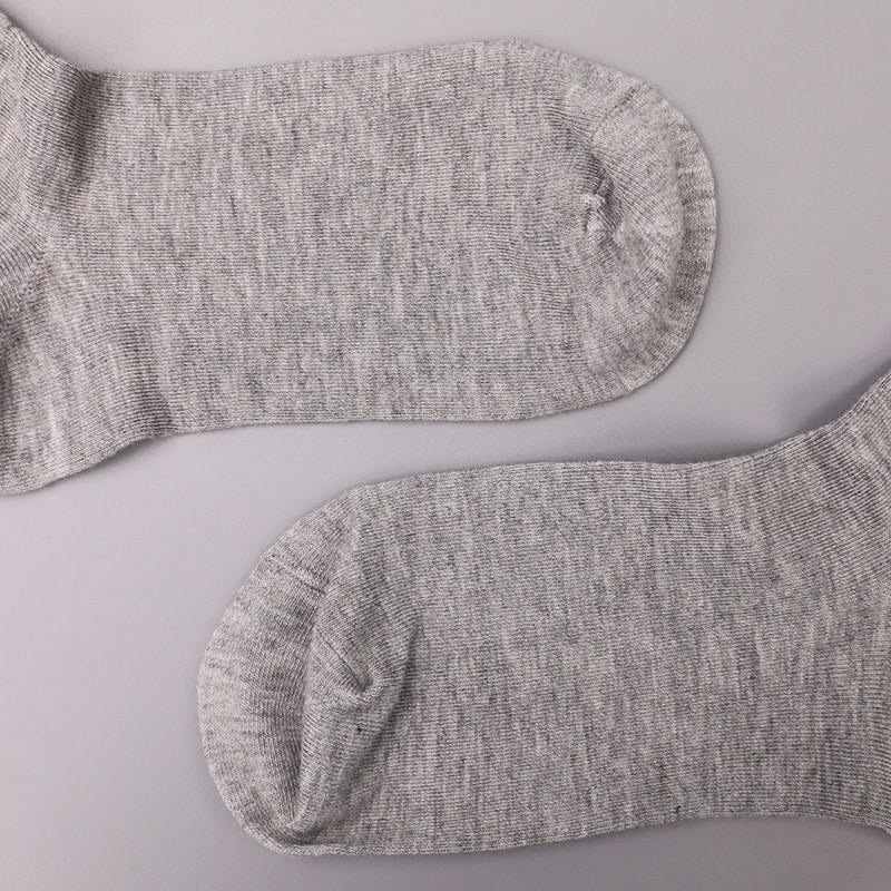 Nylon de soie filé doux recouvert d'ammoniaque 2 bandes horizontales et chaussettes femme renforcées cousues main WSD1536