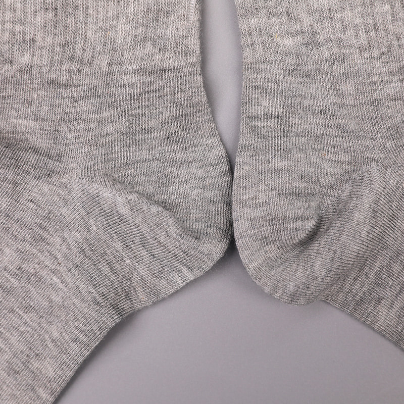 Nylon de soie filé doux recouvert d'ammoniaque 2 bandes horizontales et chaussettes femme renforcées cousues main WSD1536