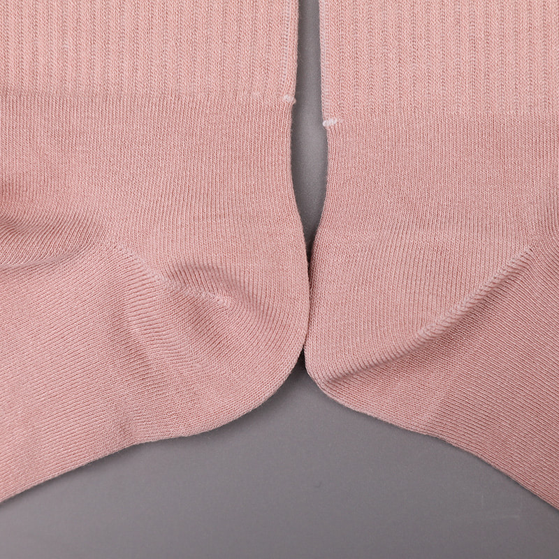Nylon de soie filé doux recouvert d'ammoniaque 2 bandes horizontales et chaussettes femme renforcées cousues main WSD1536
