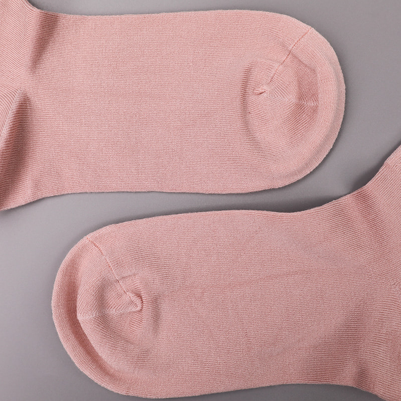 Nylon de soie filé doux recouvert d'ammoniaque 2 bandes horizontales et chaussettes femme renforcées cousues main WSD1536