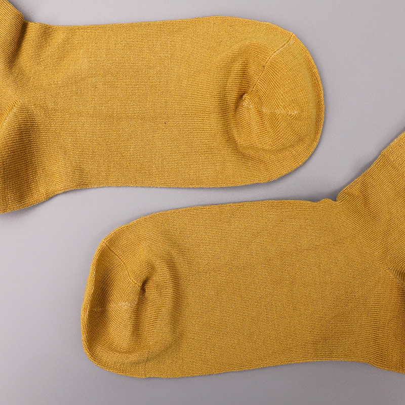 Nylon de soie filé doux recouvert d'ammoniaque 2 bandes horizontales et chaussettes femme renforcées cousues main WSD1536