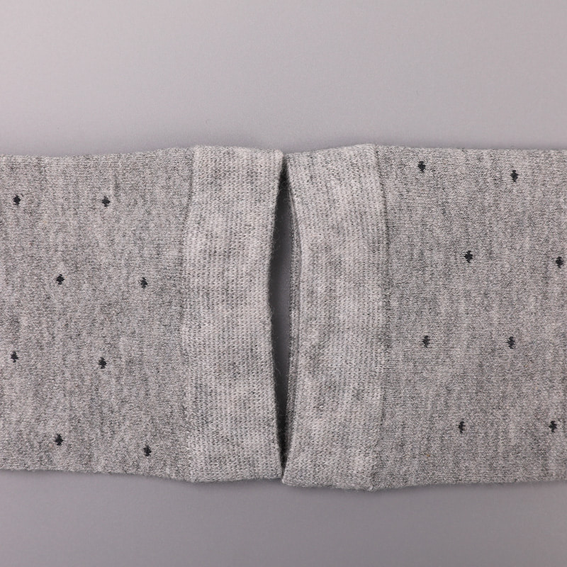 Nylon de soie filé doux enveloppé d'ammoniac, chaussettes jacquard à petits points invisibles en forme de diamant cousues à la main pour hommes épais d'hiver WSD2851