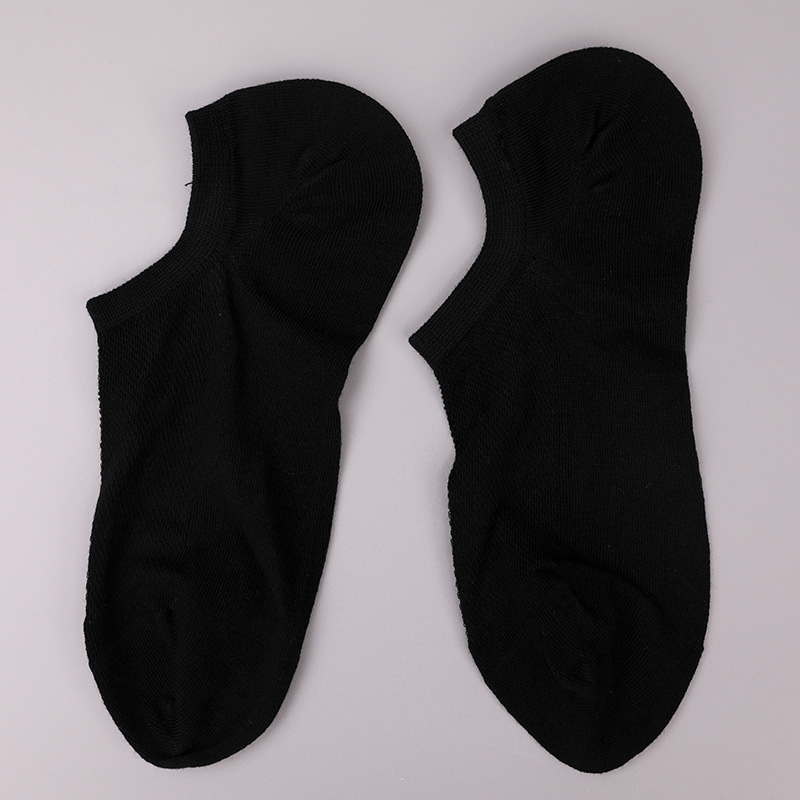 Chaussettes femme ultra fines en coton peigné, nylon et spandex uni demi-maille cousues main WSD1673