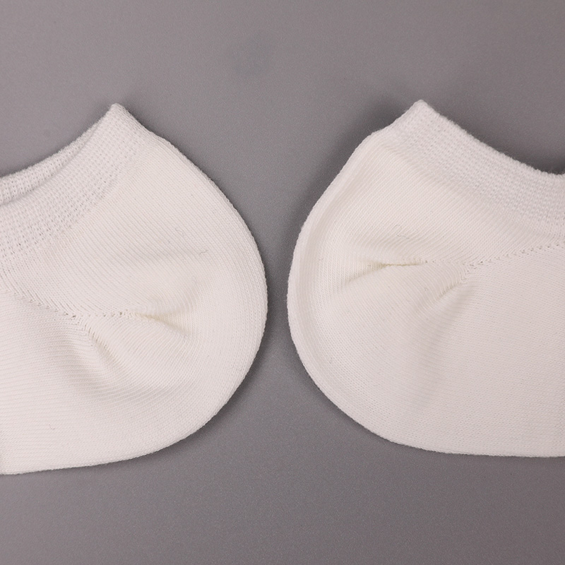 Chaussettes femme ultra fines en coton peigné, nylon et spandex uni demi-maille cousues main WSD1673