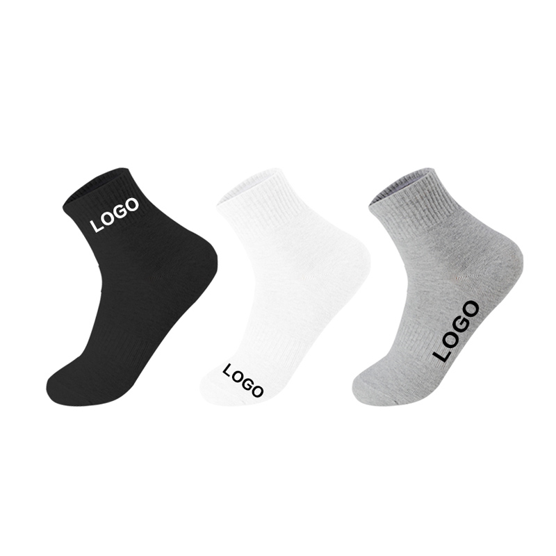 OEM qualité équipage mode Jacquard hommes gymnase basket-ball sport chaussette Terry anti-dérapant chaussettes personnalisées Logo