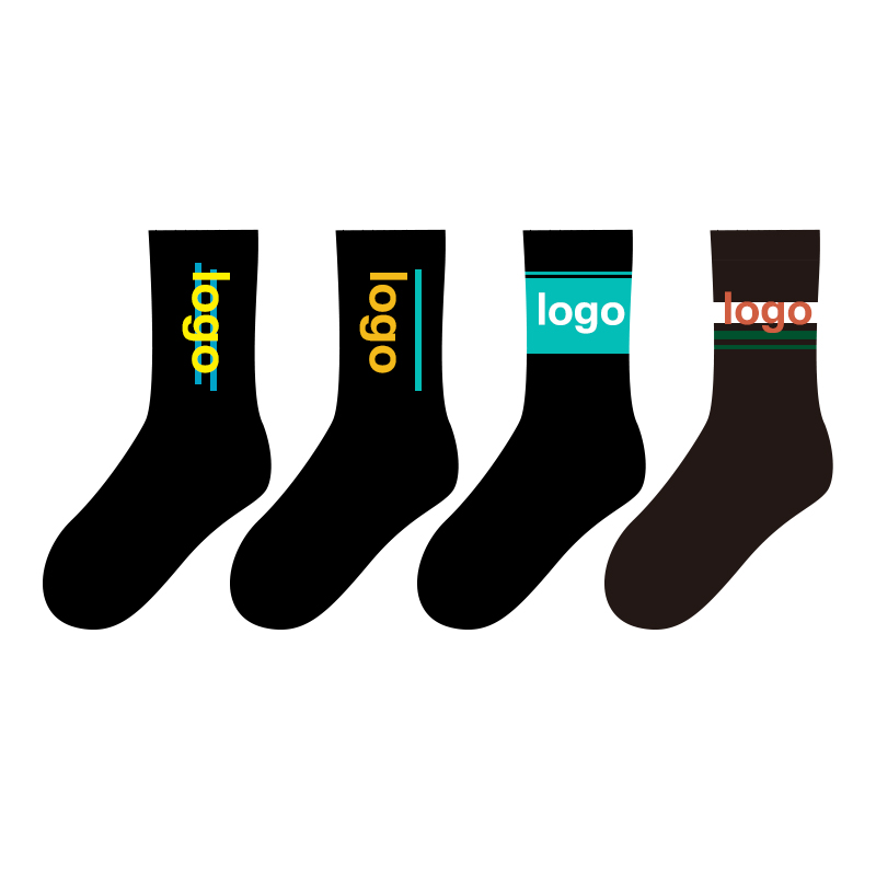 Logo personnalisé chaussettes pour hommes Sport athlétique course Sneaker Hardloopsokken Oem coton hommes équipage chaussettes personnalisées