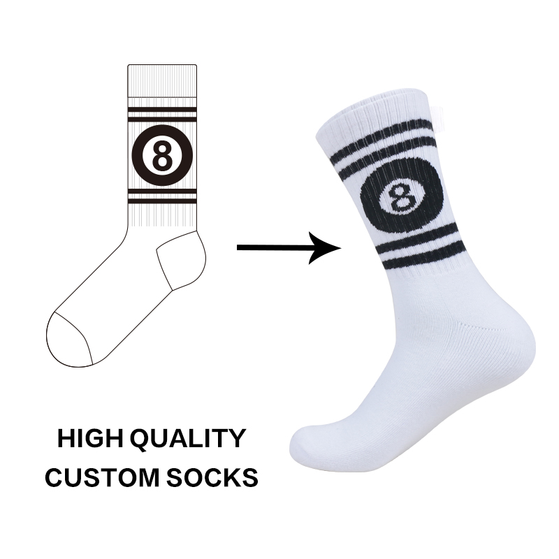 Jacquard Logo hommes chaussettes Sport athlétique course Sneaker Hardloopsokken Oem unisexe coton hommes équipage chaussettes personnalisées