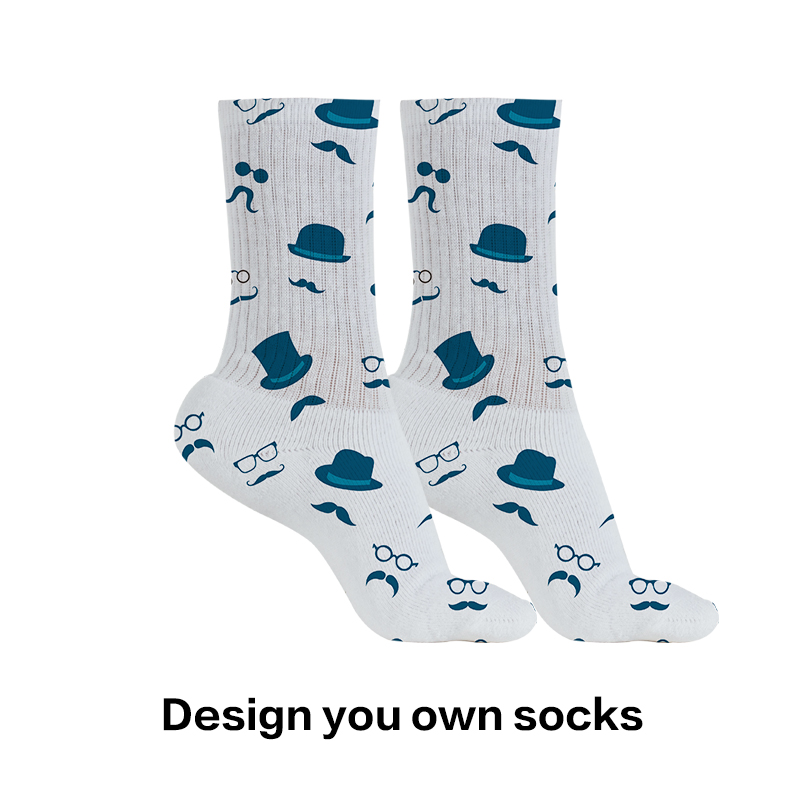 Chaussettes personnalisées avec Logo personnalisé imprimé, en Polyester, Tube blanc vierge, impression 3d par Sublimation, offre spéciale