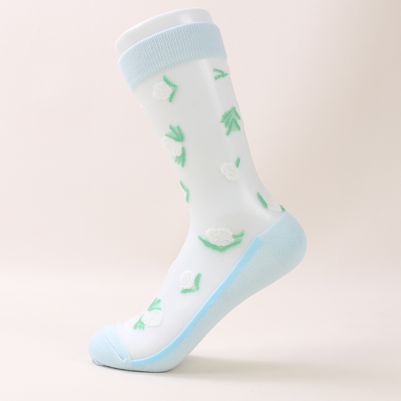 Chaussettes fines d'été pour femmes, vente en gros, chaussettes transparentes à la mode