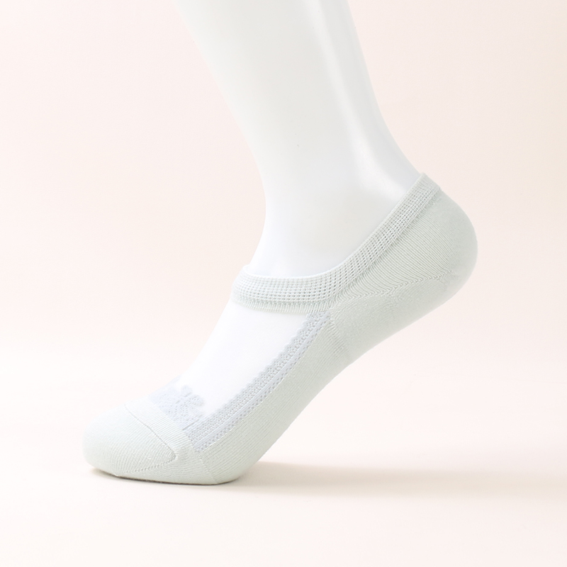 Fabricant de chaussettes d'été en dentelle de cristal pour femmes, chaussettes Sexy en dentelle de soie transparente