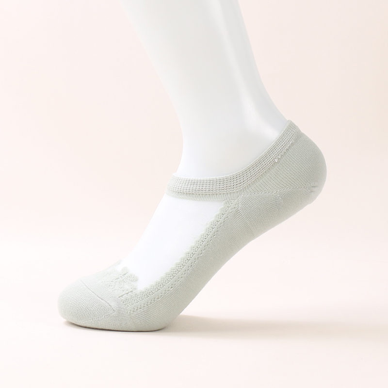 Fabricant de chaussettes d'été en dentelle de cristal pour femmes, chaussettes Sexy en dentelle de soie transparente