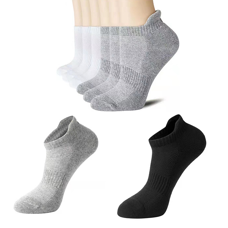 Chaussettes de sport athlétiques respirantes en coton pour hommes, vente en gros, cheville