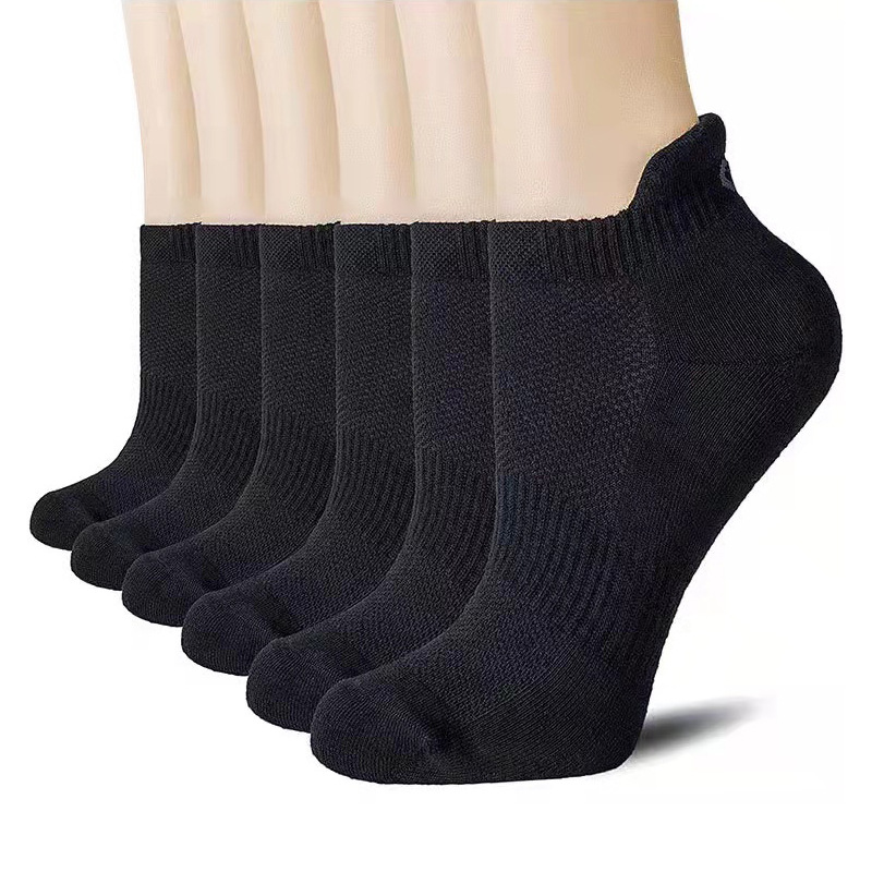 Chaussettes de sport athlétiques respirantes en coton pour hommes, vente en gros, cheville