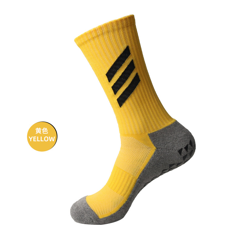 Logo personnalisé de chaussettes faites sur commande de poignée faite sur commande de football de glissement de course de sport de compression