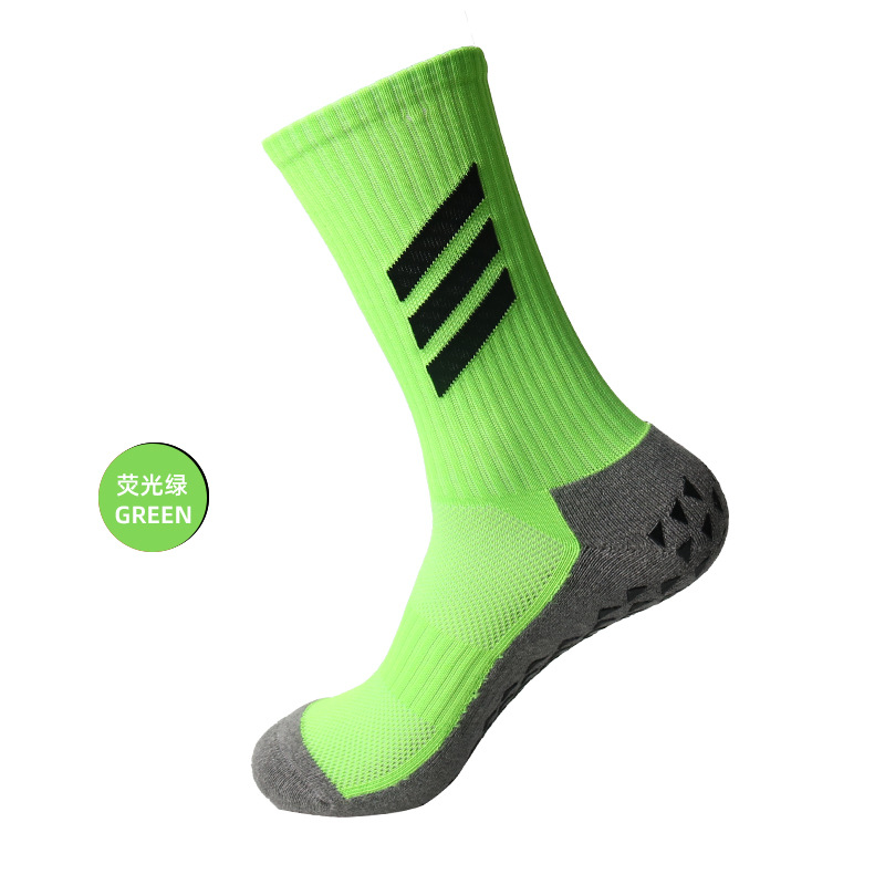 Logo personnalisé de chaussettes faites sur commande de poignée faite sur commande de football de glissement de course de sport de compression