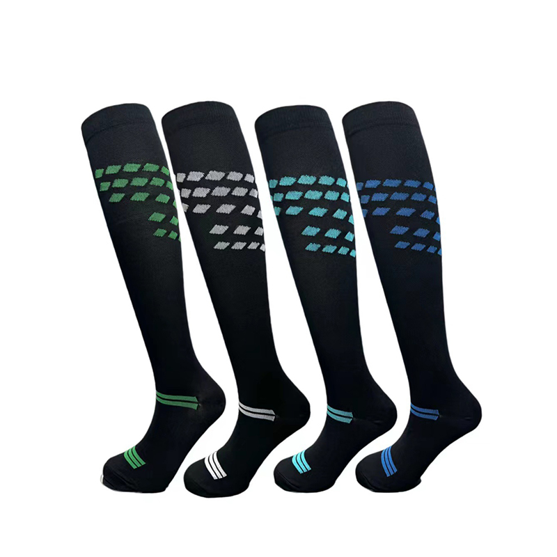 Chaussettes de Football de Sport longues, serviette épaisse à compression haute pour jeunes adultes