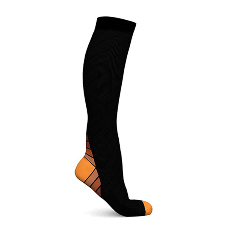 Prix ​​d'usine respirant qualité longue genou haute chaussette de sport chaussettes de Compression