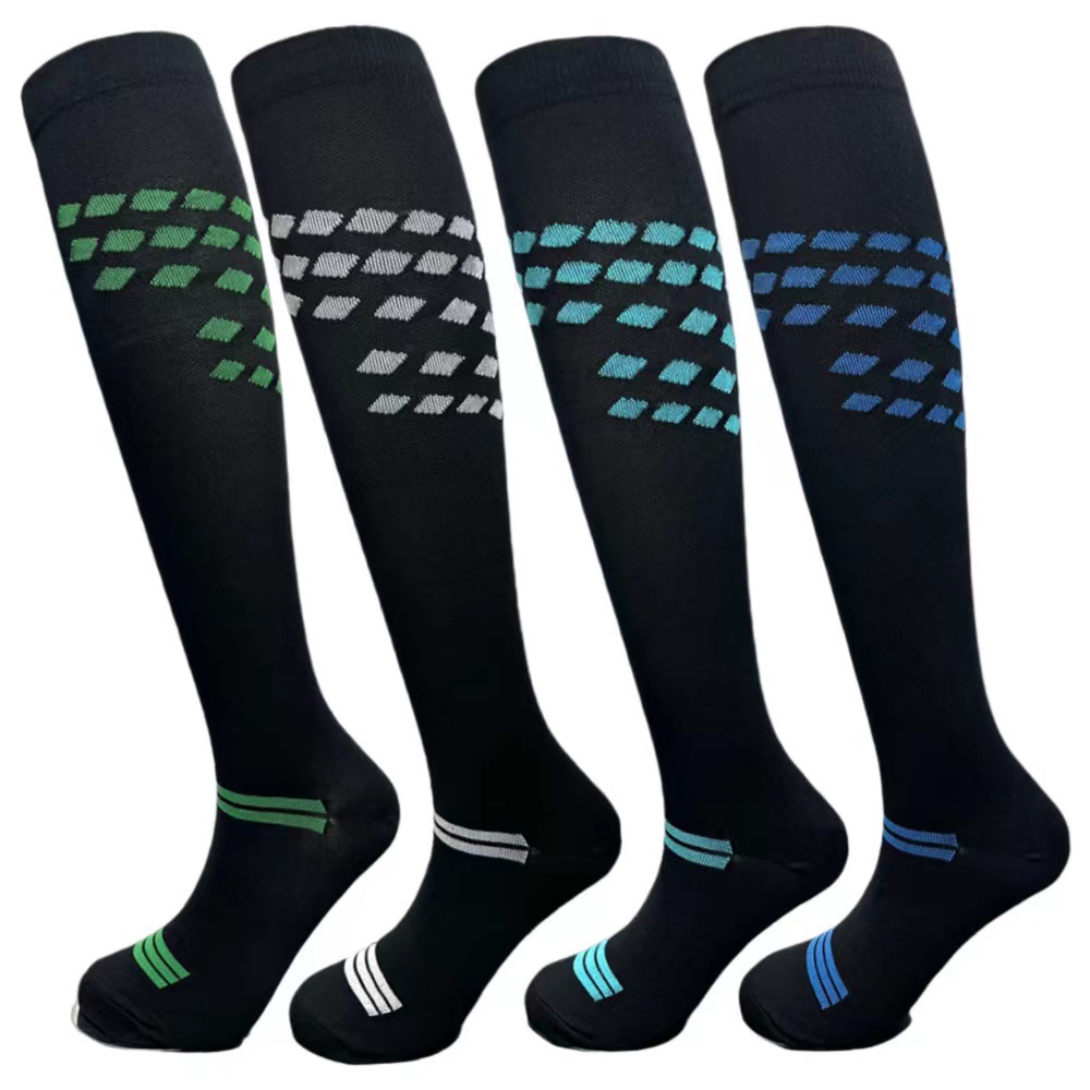 Chaussettes de Football de Sport longues, serviette épaisse à compression haute pour jeunes adultes