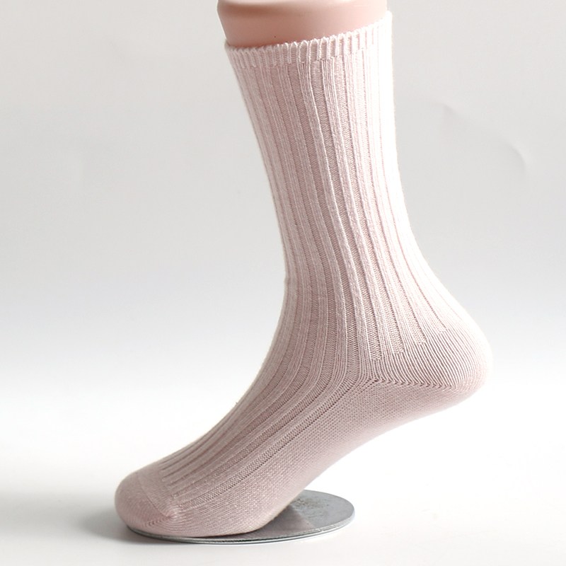 Paquet de chaussettes pour enfants à volants longs respirants en coton peigné doux décontracté à la mode