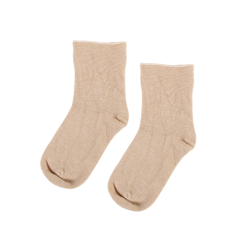 Chaussettes d'hiver épaisses et respirantes pour enfants, chaussettes biologiques de haute qualité en coton coloré, chaudes et douces, unies