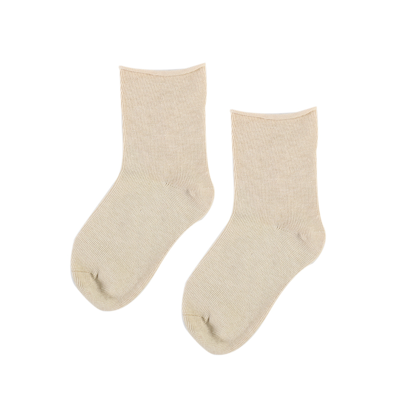 Chaussettes d'hiver épaisses et respirantes pour enfants, chaussettes biologiques de haute qualité en coton coloré, chaudes et douces, unies