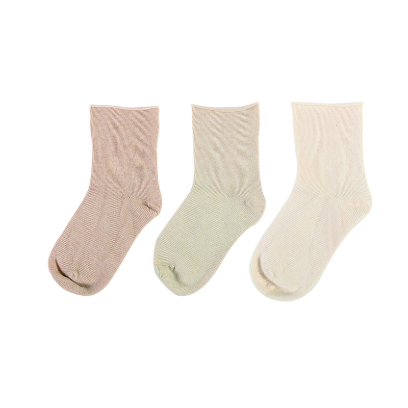 Chaussettes d'hiver épaisses et respirantes pour enfants, chaussettes biologiques de haute qualité en coton coloré, chaudes et douces, unies