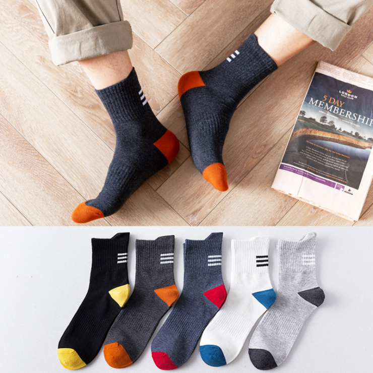 Nouveauté hommes mode coton basket-ball dans la semelle d'un bas chaussettes