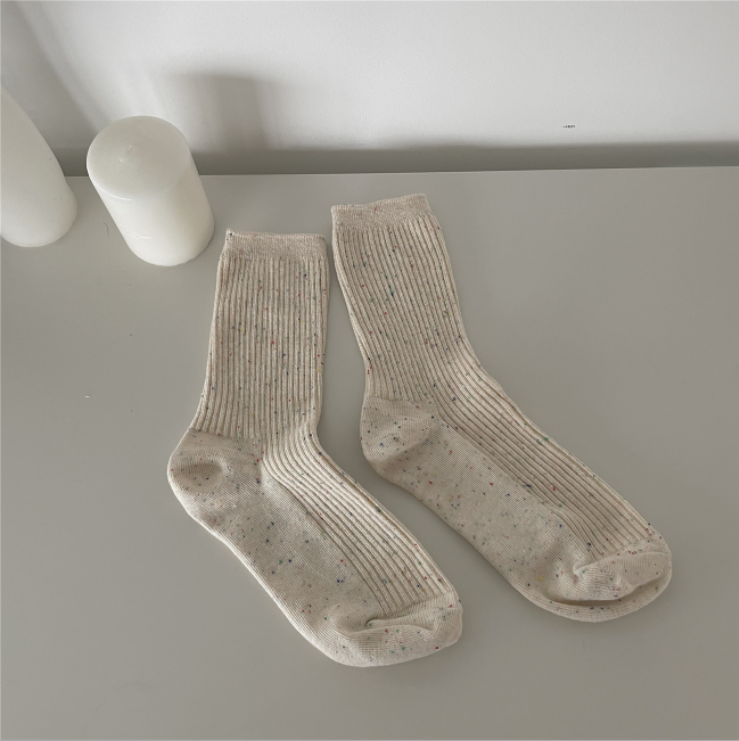 Chaussettes de printemps pour femmes, chaussettes de printemps en coton respirantes et populaires pour femmes