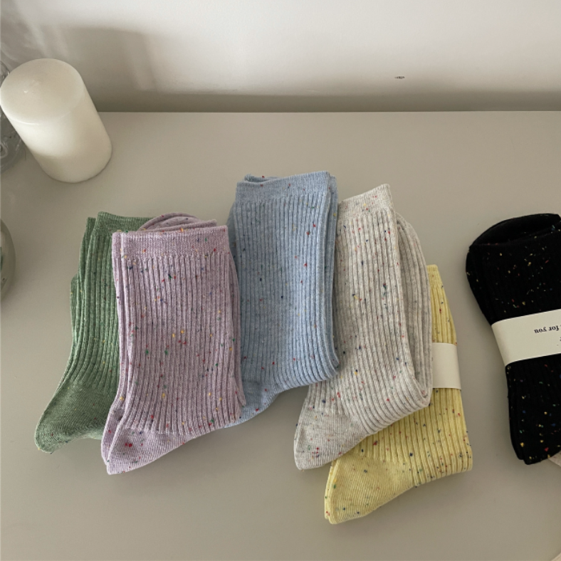 Chaussettes de printemps pour femmes, chaussettes de printemps en coton respirantes et populaires pour femmes