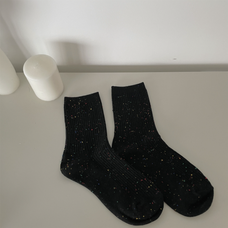 Chaussettes de printemps pour femmes, chaussettes de printemps en coton respirantes et populaires pour femmes