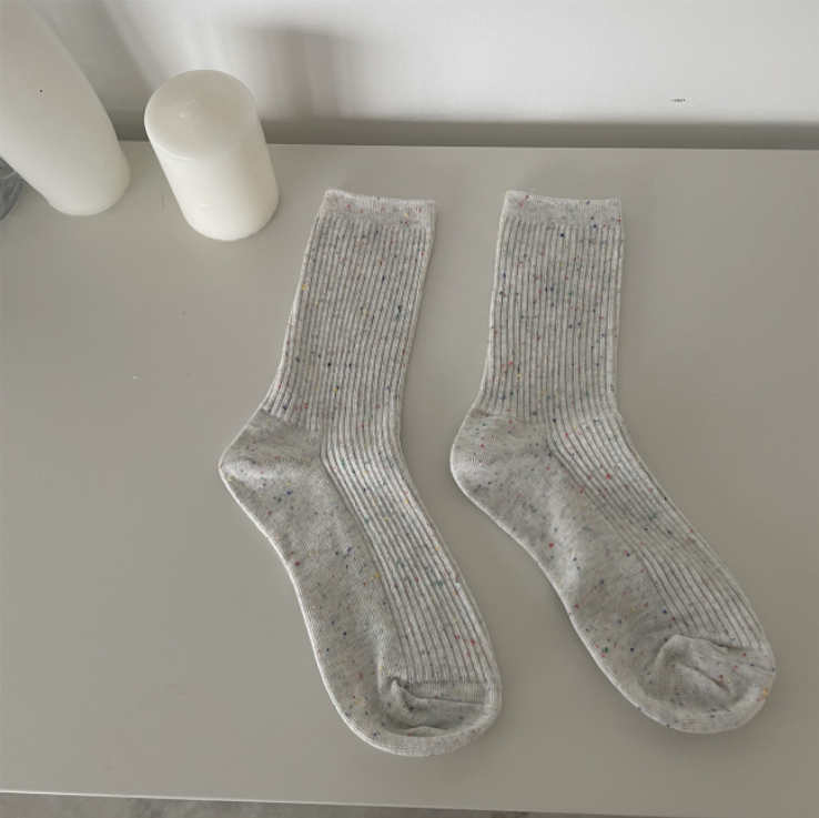 Chaussettes de printemps pour femmes, chaussettes de printemps en coton respirantes et populaires pour femmes