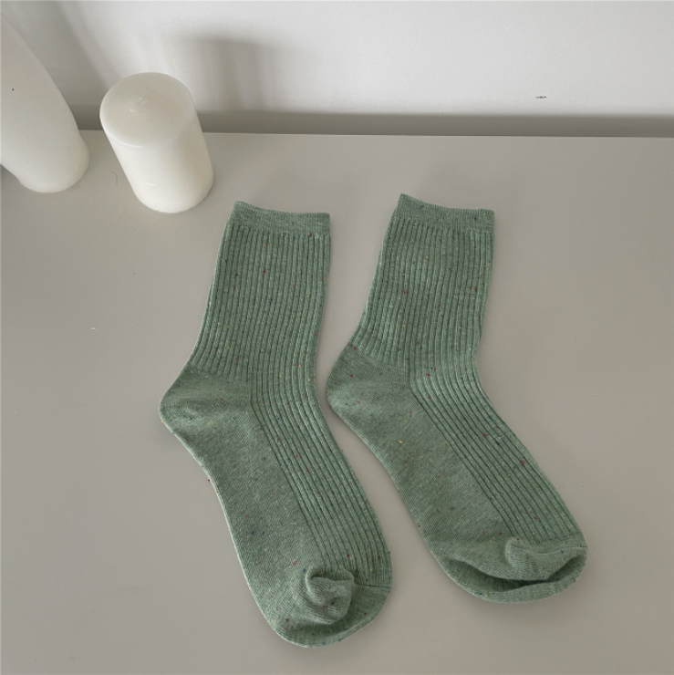 Chaussettes de printemps pour femmes, chaussettes de printemps en coton respirantes et populaires pour femmes