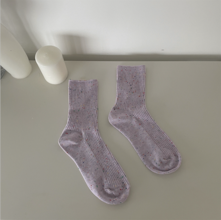 Chaussettes de printemps pour femmes, chaussettes de printemps en coton respirantes et populaires pour femmes