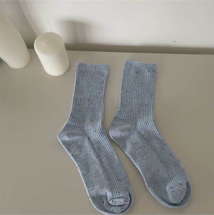 Chaussettes de printemps pour femmes, chaussettes de printemps en coton respirantes et populaires pour femmes