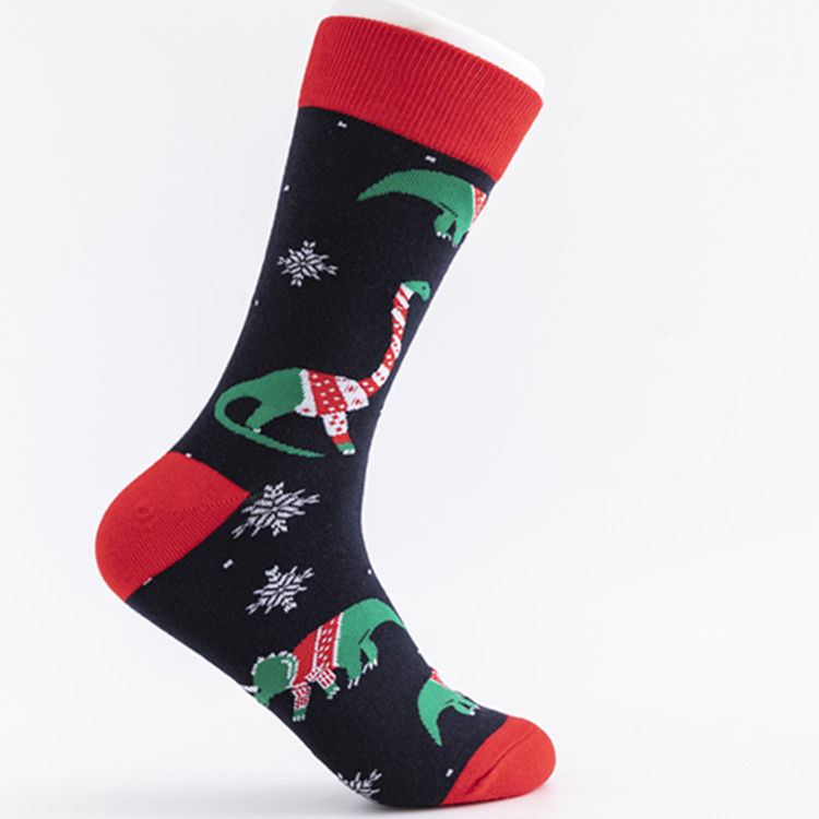 Haute qualité nouveauté confort drôle coton hiver nouvel an noël hommes chaussettes