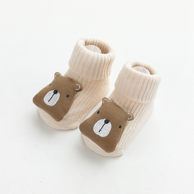 Poupée tridimensionnelle pour nouveau-né, chaussettes pour bébé, distribution de chaussettes antidérapantes, sol pour enfants