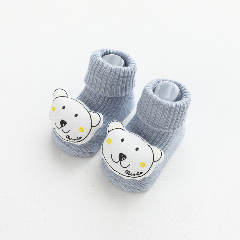 Poupée tridimensionnelle pour nouveau-né, chaussettes pour bébé, distribution de chaussettes antidérapantes, sol pour enfants