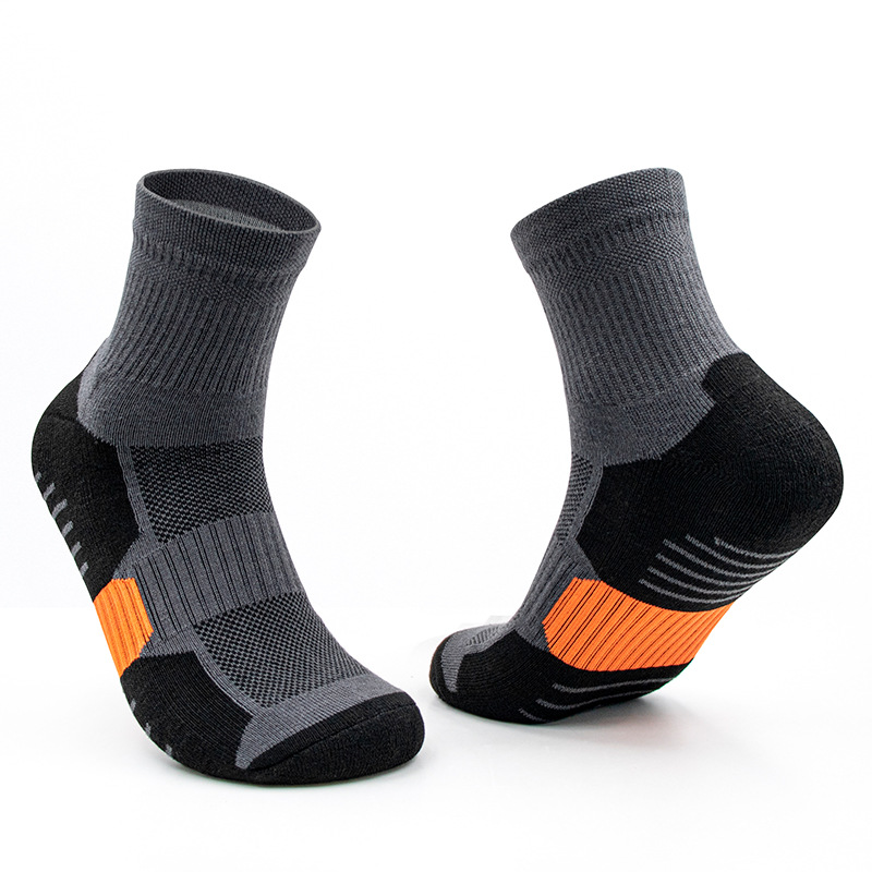 Conception personnalisée cyclisme sport équipage logo personnalisé chaussettes de course compression