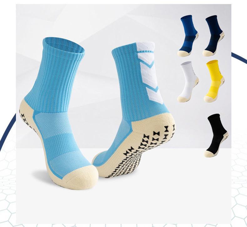 Chaussettes antidérapantes antidérapantes pour entraînement, course à pied, sport, football, athlétique, personnalisé