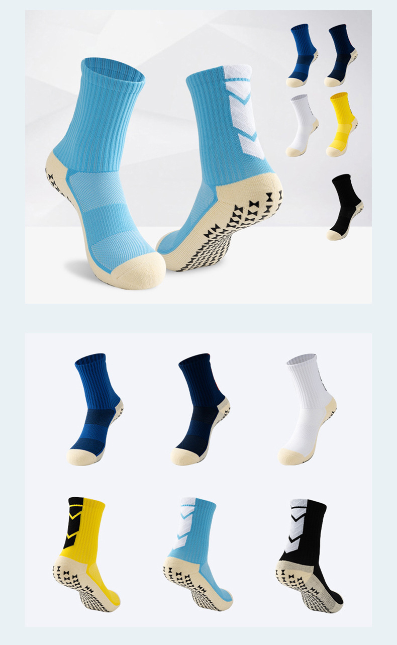 Chaussettes antidérapantes antidérapantes pour entraînement, course à pied, sport, football, athlétique, personnalisé