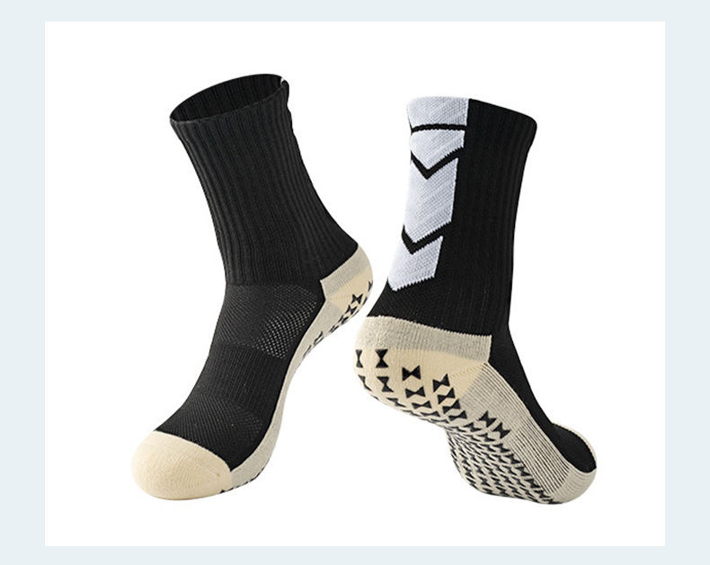 Chaussettes antidérapantes antidérapantes pour entraînement, course à pied, sport, football, athlétique, personnalisé