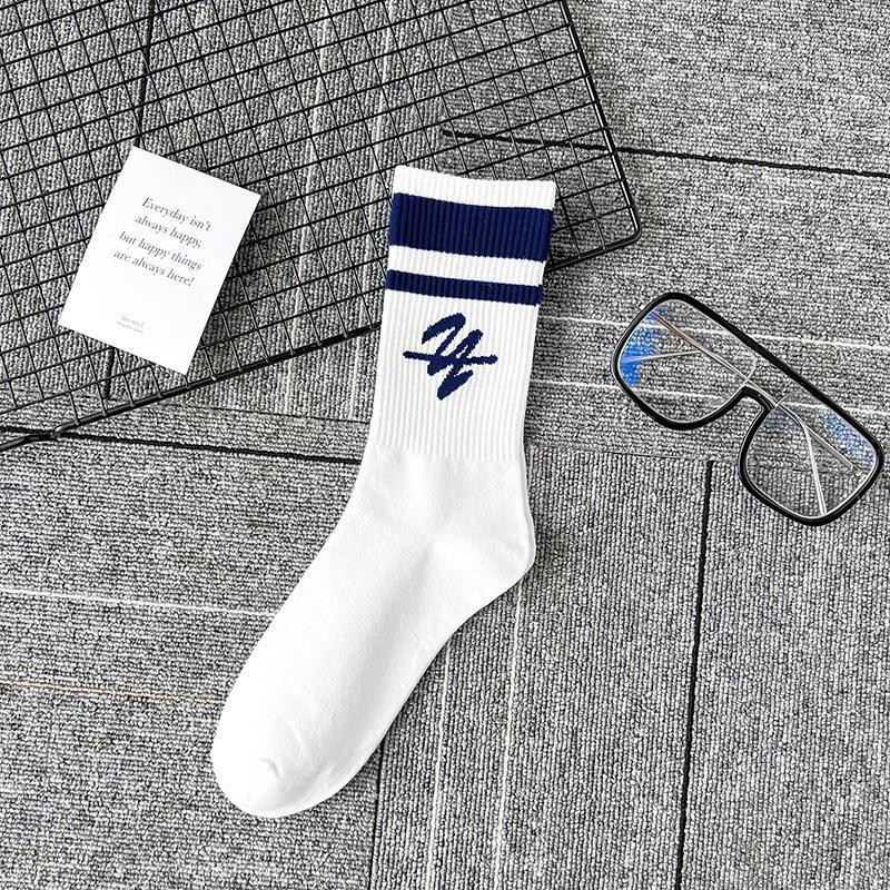 Chaussettes harajuku de sport personnalisées, streetwear en coton avec logo de conception OEM