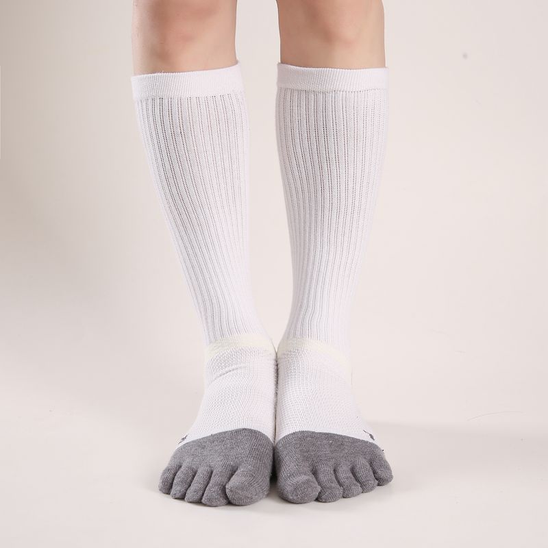 Chaussettes de course à cinq doigts pour hommes, séparation personnalisée, antidérapantes, mode, Compression, orteils