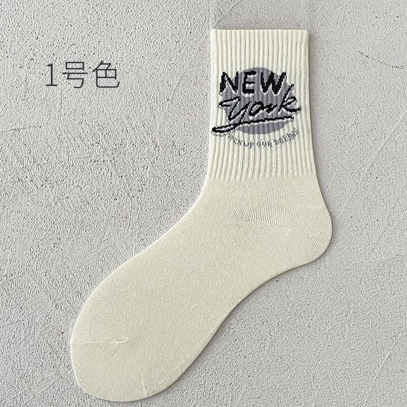 OEM Moq Échantillon rapide Designer Casual Logo personnalisé Chaussettes en coton Jacquard Crew pour hommes